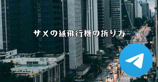 サメの紙飛行機の折り方