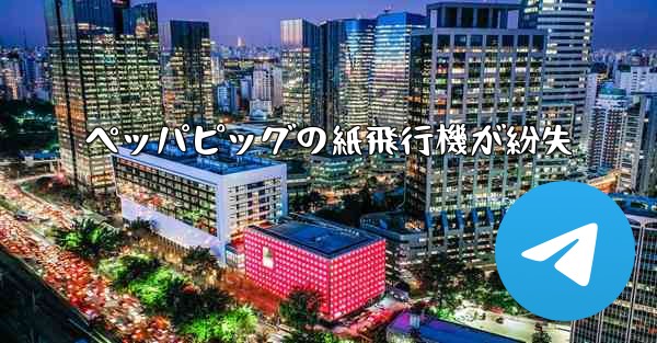 ペッパピッグの紙飛行機が紛失