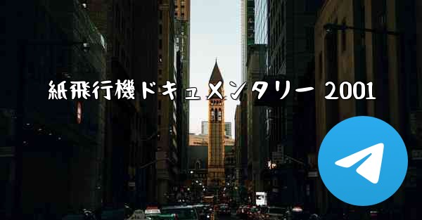 紙飛行機ドキュメンタリー 2001