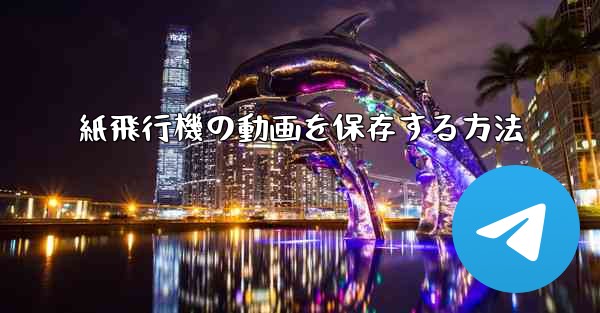 紙飛行機の動画を保存する方法