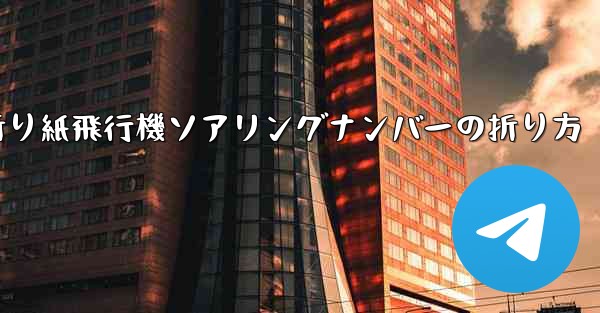 <b>折り紙飛行機ソアリングナンバーの折り方</b>